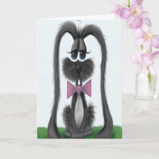Carte Lapin de Pâques Adorable (Orchidée)