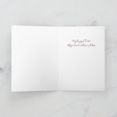 Carte Lapin de Pâques avec Oeuf Décoré et Fleurs (Intérieur)