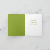 Carte Lapin de Pâques avec œuf, ovale - (Intérieur)