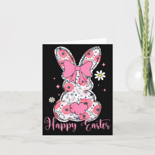 Carte Lapin de Pâques Coquette Arc Femme Fille
