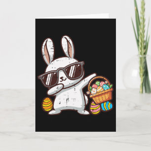Carte Lapin de Pâques Dab Chasse aux œufs Lapin Tout-Pet