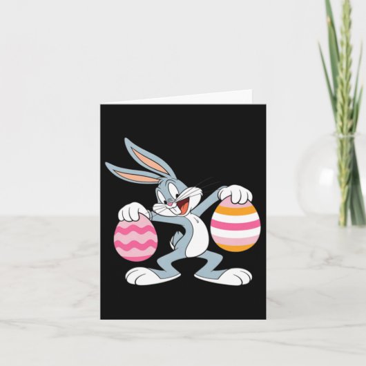 Carte Lapin de Pâques Dabbing (Devant)