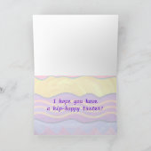 Carte lapin de Pâques décorative (Intérieur)