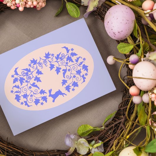 Carte Lapin de Pâques joyeux 