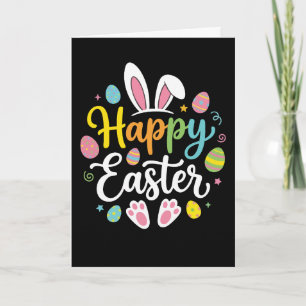 Carte Lapin de Pâques Joyeux Lapin Drôle de Jour de Pâqu