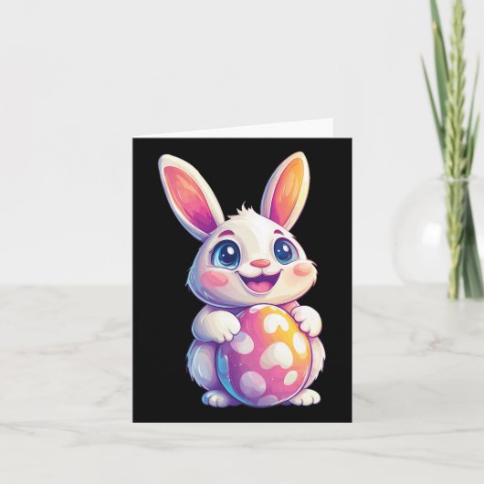 Carte Lapin de Pâques lapin Oeuf de Pâques Graphique 2 (Devant)