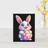 Carte Lapin de Pâques lapin Oeuf de Pâques Graphique 2 (Fleur jaune)