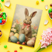 Carte Lapin de Pâques vintage