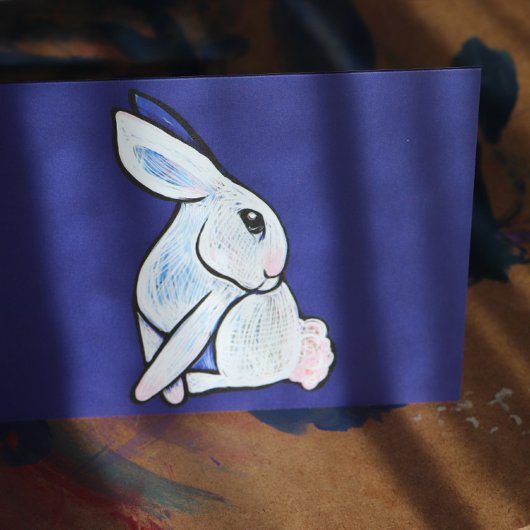 Carte Lapin de printemps Lapin de Pâques Ostara