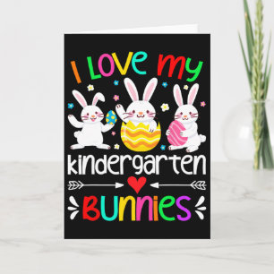Carte Lapin d'école maternelle d'amour Élèves Enseignant