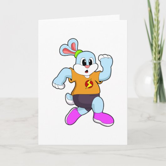 Carte Lapin en cours d'exécution (Devant)