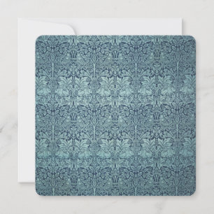Carte Lapin Frère par William Morris Motif de textile bl
