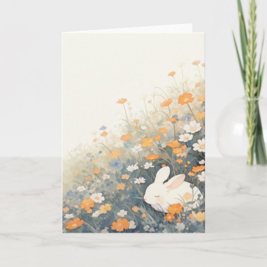 Carte Lapin Havre Sommeil (Devant)