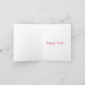 Carte Lapin Joyeuses Pâques (Intérieur)