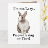 Carte Lapin Lapin Amoureux Anniversaire (Fleur jaune)