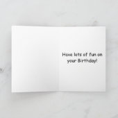 Carte lapin lapin d'anniversaire de fille (Intérieur)