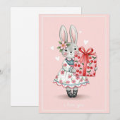 Carte Lapin Mignon (Devant / Derrière)