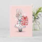 Carte Lapin Mignon (Debout devant)