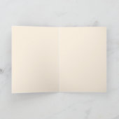 Carte Lapin Mignon Enlaçant un Œuf Monogramme à Points (Intérieur)