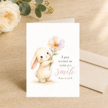 Carte Lapin Mignon pour Penser à Vous