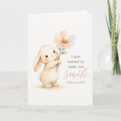 Carte Lapin Mignon pour Penser à Vous (Devant)