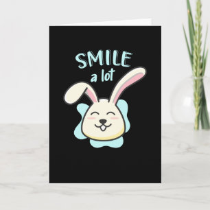 Carte Lapin Mignon Sourire Beaucoup Lapin Drôle