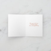 Carte Lapin Orange Jaune Dieu Påske (Intérieur)