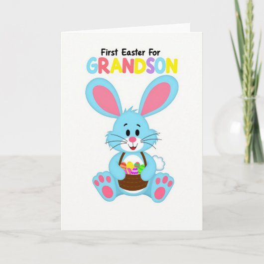 Carte Lapin Ovoides Rayés (Devant)