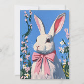 Carte lapin Pâques mignonne (Devant)