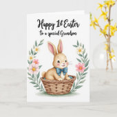 Carte Lapin Premier Jalon (Fleur jaune)