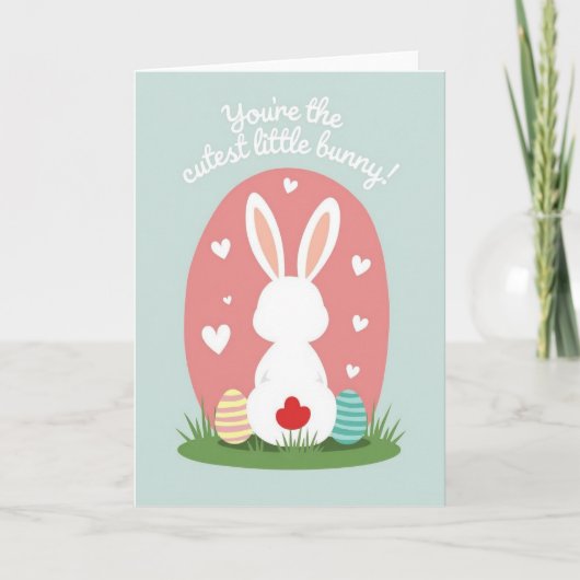 Carte Lapin Queue de Coeur (Devant)