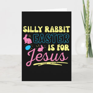 Carte Lapin Silly Pâques pour Jésus Filles Religieuses E