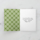 Carte Lapin sous un arbre d'œufs de Pâques (Intérieur)