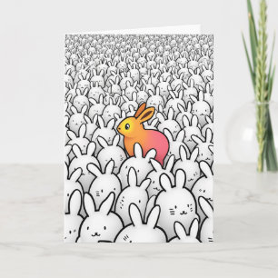 Carte Lapin Unique Bunny