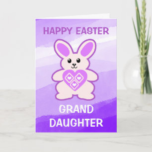 Carte Lapin Violet Lapin Grandgirl Photo Pâques