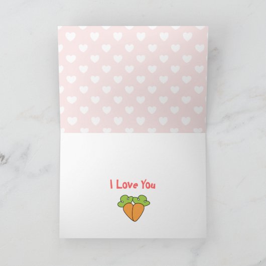 Carte Lapins de l'amour (Intérieur)