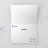 Carte Lapins de Pâques en forme d'oeuf (Intérieur)