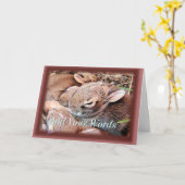 Carte Lapins-n'importe quelle occasion-personnaliser (Fleur jaune)