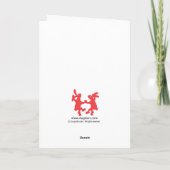 Carte Lapins Rouges Dansants (Dos)