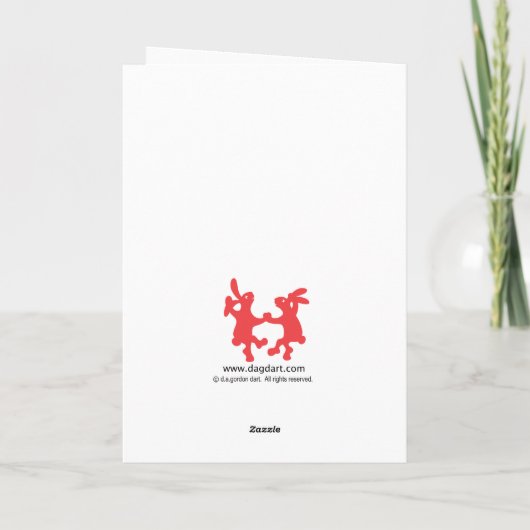 Carte Lapins Rouges Dansants (Dos)