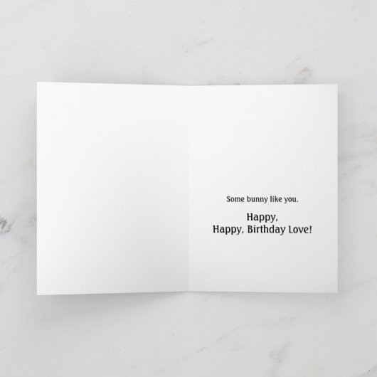 Carte Lapins Rouges Dansants (Intérieur)