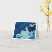 Carte Lapins sur la Lune (Fleur jaune)