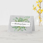 Carte L'Aquarelle S'Éteint Sur En vichy Pensée De Vous (Fleur jaune)