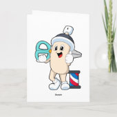 Carte Laque pour coiffeur avec ciseaux (Dos)