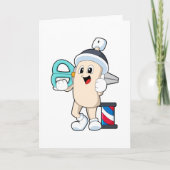 Carte Laque pour coiffeur avec ciseaux (Devant)