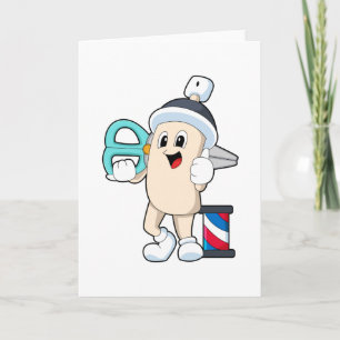 Carte Laque pour coiffeur avec ciseaux