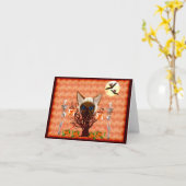 Carte L'arbre de chat (Fleur jaune)