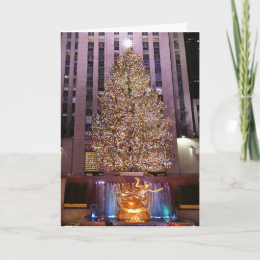 Carte L'arbre de Noël de la Place Rockefeller - (Devant)