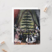 Carte L'arbre de Noël de la reine Victoria (Devant/Arrière en situation)