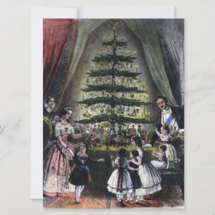 Carte L'arbre de Noël de la reine Victoria